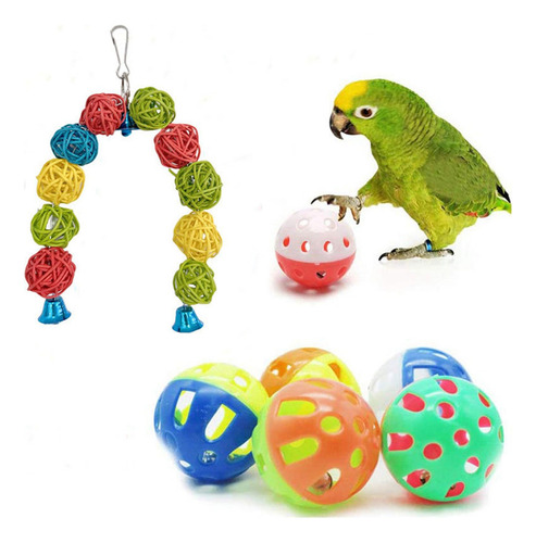 A 13x Kits De Juguetes For Loros Grandes, Columpio Para