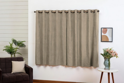 Cortina Sala Quarto Cozinha Para Varão Simples 2,80 X 1,70