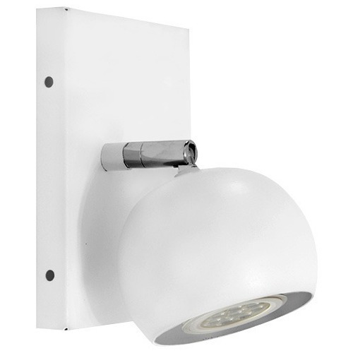 Lampara Aplique De Pared 1 Luz Bocha Gu10 Led Blanco Negro