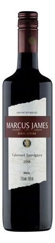 Vinho Cabernet sauvignon Marcus James adega Vinícola Aurora 750 ml