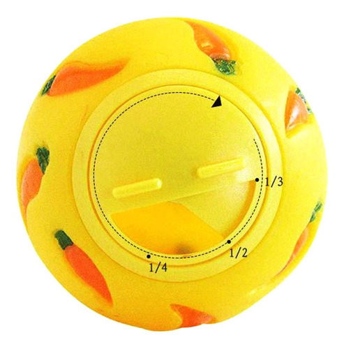 2 Bola De Para Mascotas, Cuenco Alimentador Lento, Amarillo