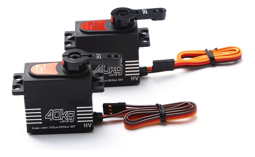 Servo Para Rc Car Digital De 40 Kg, 2 Piezas, Engranaje De M