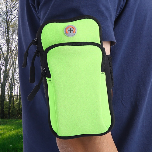 Brazalete Verde Verde Para Hacer Ejercicio Al Aire Libre, Co