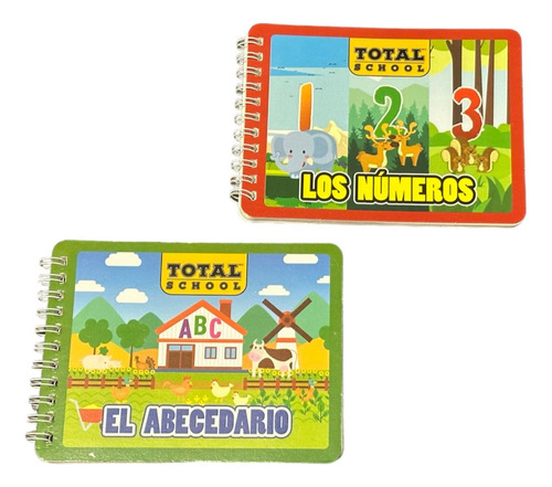 Pack 2 Libros Numeros Letras Para Aprendizaje De Niños Niñas