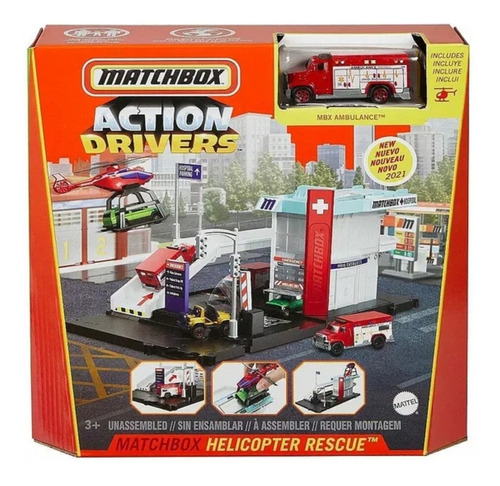 Matchbox Action Drivers Helicopter Rescue