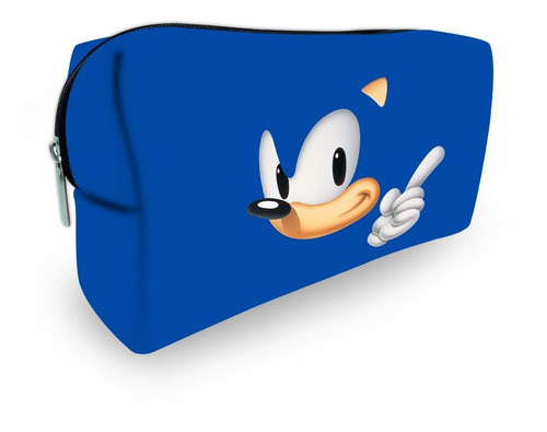 Necessaire Plus Estojo Escolar Em Neoprene Sonic Azul