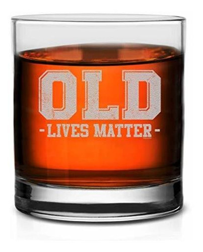 Veracco Old Lives Matter - Vaso De Whisky, Regalo Divertido 