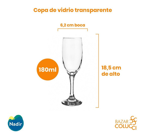 X6 Copa Champagne Galant, Nadir - Bazar Colucci