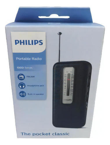 Radio Portátil Philips Am/fm Que Funciona Con Pilas Conector