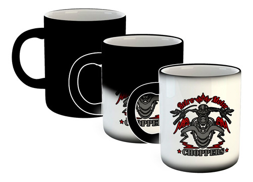 Taza Magica Retro Motor Choppers Motos