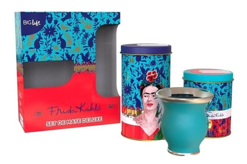 Frida Kahlo  Set De Mate Deluxe Original Con Licencia -fksdm