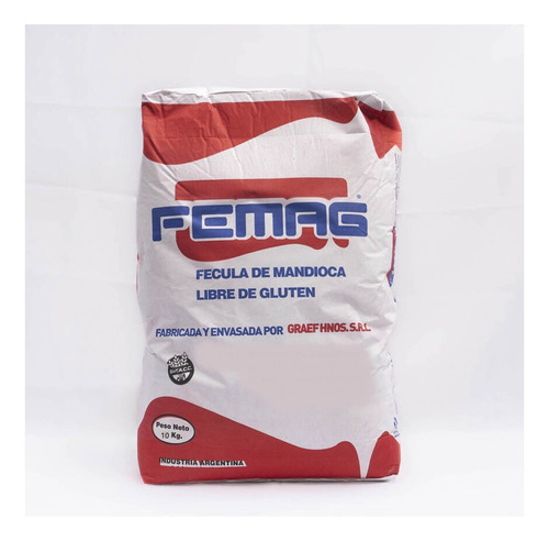 Fecula De Mandioca X 10 Kg Femag Exquisita 1° Calida