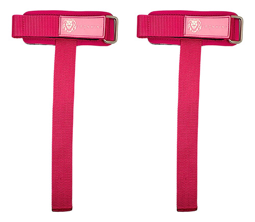 Straps Con Muñequera Y Tira De Levantamiento Para Gym Rosa