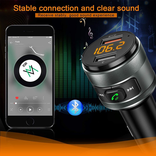 Transmisor Fm Receptor Bluetooth Audio Auto C57 Imden