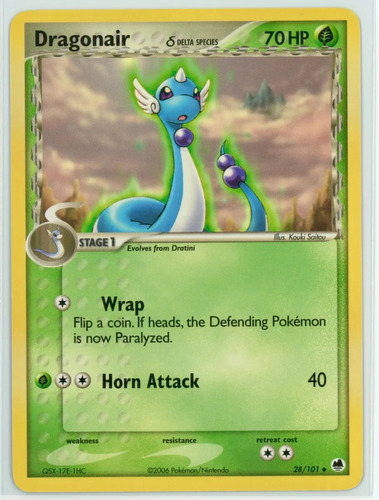 Cartas Pokemon Dragonair Planta Delta Species