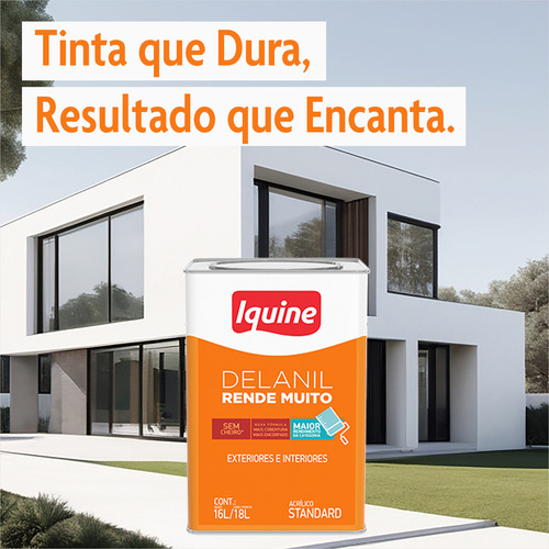 Tinta Acrílica Delanil Rende Muito Iquine Standard Fosco
