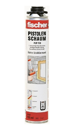 Espuma Poliuretano Para Pistola Pup 750 Ml Fischer