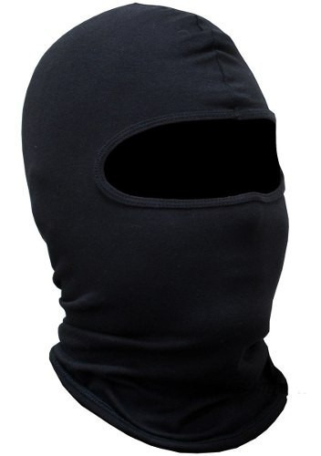 04 Touca Ninja Balaclava Capuz (preta) Malha E Elastano Toca