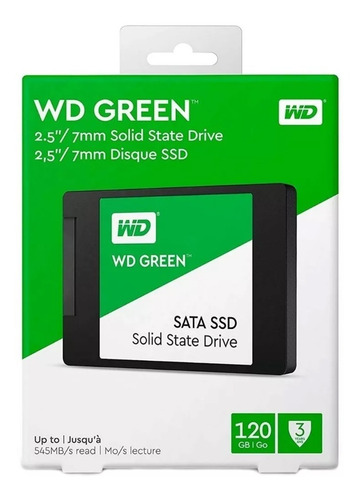 Ssd 120gb Disco Duro Solido Western Digital Laptop Pc 2.5 