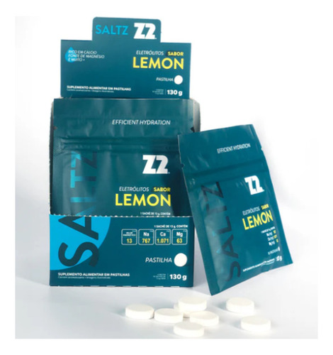 Saltz Eletrólitos Pastilhas 10 Sachês 13g Lemon - Z2