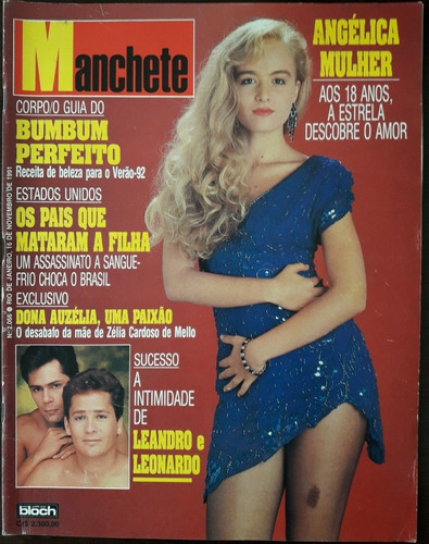 Manchete 2066 - 11/91 Angelica, Leandro E Leonardo, Senna