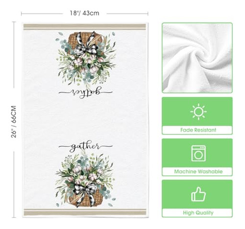 Juego De 4 Toallas De Mano Para Cocina Con Diseño De Camión