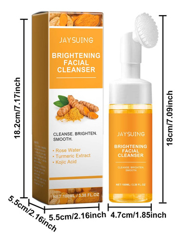 Limpiador Facial Hidratante Con Cúrcuma, 100 Ml