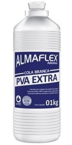 Cola Branca Pva Extra Forte Almaflex 1kg Madeiras - Almata