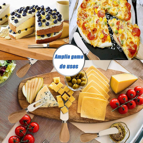 Cuchillos Para Queso Acero Inoxidable 6 Piezas Completo