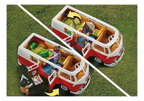 Playmobil Kit De 2 Combis Volkswagen Camping Bus 71519/70176