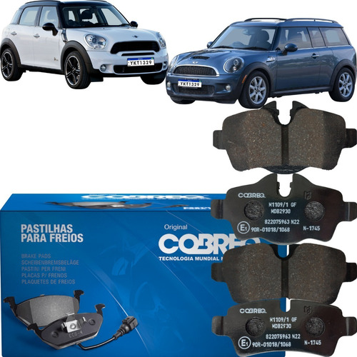 Jogo Pastilha De Freio Traseira Cobreq Mini Cooper 1.6 2011