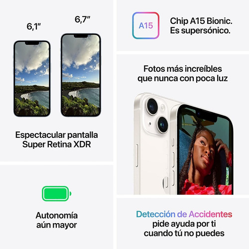 Imagen 6 de 7 de iPhone 14 256gb Dual Sim - Tienda Fisica