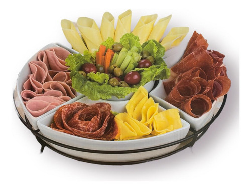 4 Botanero De Porcelana