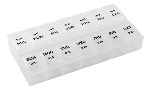 Apex Organizador Semanal De Píldoras Dos Veces Al Día, Organ