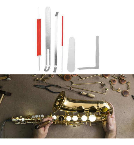 6 Piezas De Herramientas De Reparación De Saxofón Premium