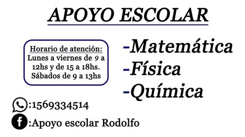 Imagen 2 de 2 de Apoyo Escolar Rodolfo