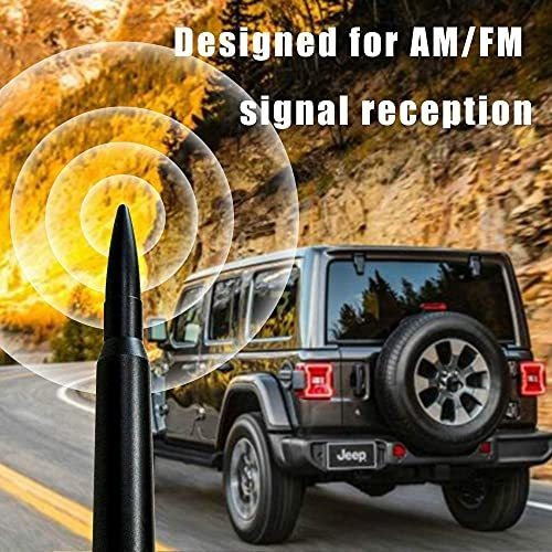 Antena Para Jeep Wrangler Stubby Short Am Fm Radio Jk Jl