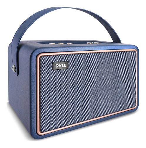 Pyle Altavoz Bluetooth Vintage - Sistema De Audio De Estilo 