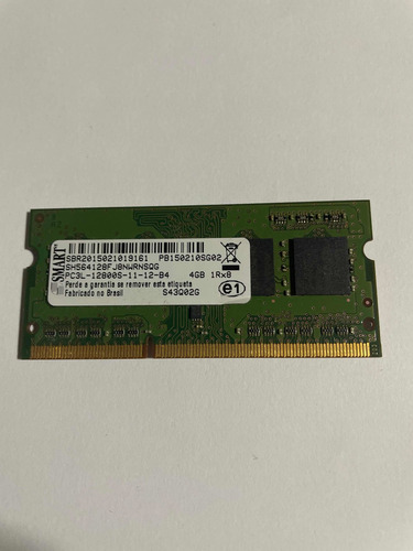 Imagem 1 de 1 de Memória Ddr3 4gb Notebook Smart