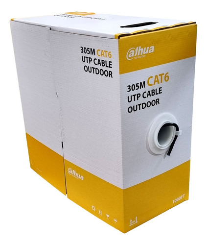 Cable Utp Cat 6 305m Interior 100 % Cobre Maxx/cm6w Blanco