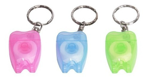 Llavero Portátil Con Forma De Diente, Hilo Dental,
