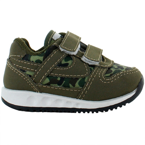 Panam Tenis Casual Confort Polipiel Verde Niño Bebe 81056