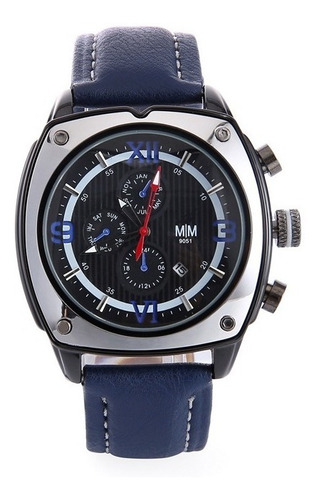 Relógio Masculino Watch Men Pulseira Couro Importado Us