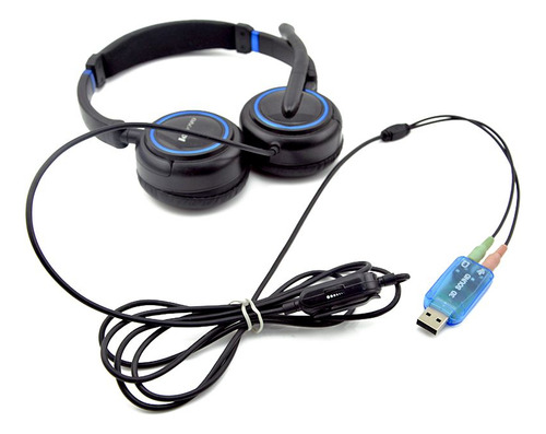 Adaptador Externo De Som 5.1 Usb Placa De Som Computador Pc