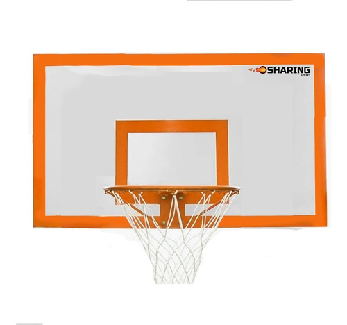 Imagen 1 de 6 de Tablero Basket Exterior Outdoor + Aro Reforzado Macizo + Red
