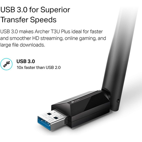 Tp-link Adaptador Usb Inal Dual Ac1300 Alta Ganancia