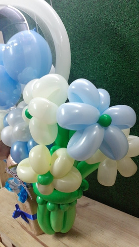 Imagen 4 de 4 de Arreglos Globos Nacimiento Oso Niño Niña Amor Cumpleaños