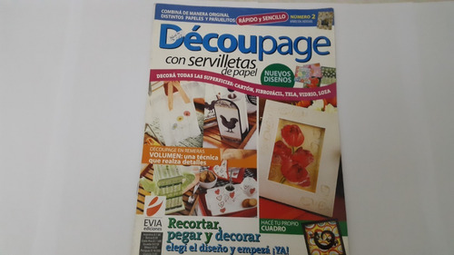 Revista Decoupage C/servilletas De Papel Nuevos Diseños N*2