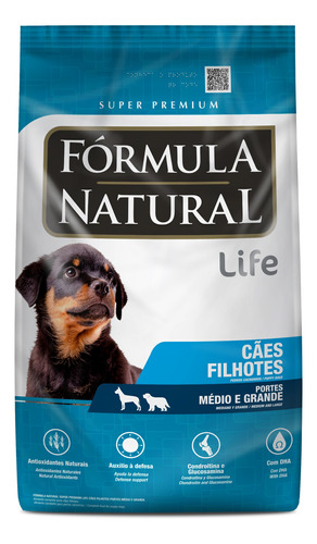 Ração Fórmula Natural Cão Filhotes Portes Médio Grande 2,5kg