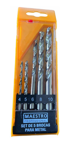 5x Brocas Metal Vanadio Mojostore1